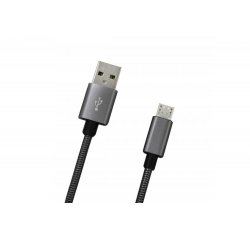 MOBILNET KAB-0094-USB-MICRO MICROUSB SIVY 1M DATA KABEL 2A (E)