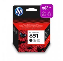 HP 651 ORIGINAL ATRAMENT C2P10AE, BLACK, 600 STRAN
