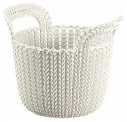 KETER /226385/ ROUND BASKET KNIT 3L OASIS WHITE