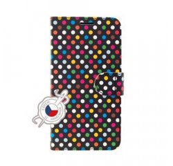 FIXED FIXFIT-427-RAD PRE APPLE IPHONE 11 PRO MAX PUZDRO TYPU KNIHA FIT, MOTIV RAINBOW DOTS