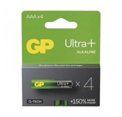 GP ULTRA PLUS LR03 ALKALICKA BATERIA AAA, 4KS BLISTER, B03114