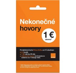 ORANGE PRIMA SIM KARTA HLAS 2 EUR + VIANOČNÝ DARČEK