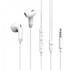 COLORWAY EARPHONES 3.5 MM WIRED SOUND WAVE WHITE (CW-WD04WT)