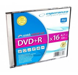 ESPERANZA DVD+R SLIM JEWEL CASE 1 4,7 GB 16X