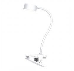 SOLIGHT WO3001-W LED STOLNA NABIJACIA LAMPICKA, 2W, 210LM, 3CCT, BIELA, CLIP
