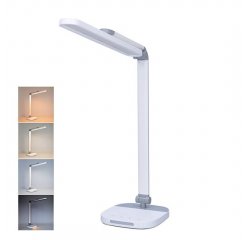 SOLIGHT WO65 LED STMIEVATELNA LAMPICKA S NOCNYM SVETIELKOM, 10W, 700LM, ZMENA CHROMATICNOSTI