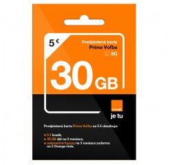 ORANGE PRIMA KARTA 5 EUR, SIM KARTA