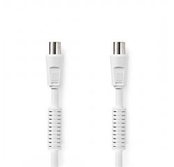 NEDIS CSGP40020WT150 KOAXIALNY KABEL 120 DB, IEC ZASTRCKA, ZASUVKA, 15 M, BIELA FARBA