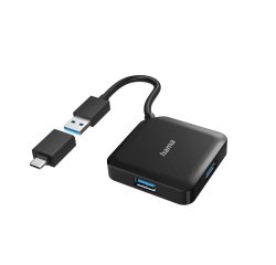 HAMA 200116 USB HUB, 4 PORTY, USB 3.2 GEN 1, USB-C ADAPTER
