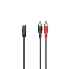 HAMA 205186 AUDIO REDUKCIA JACK ZASUVKA NA 2 CINCH VIDLICE, 10 CM