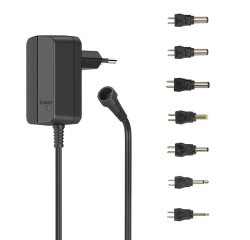 HAMA 223612 UNIVERZALNY SIETOVY NAPAJACI ZDROJ 12 V/600 MA, NASTAVITELNY, 7 KONEKTOROV