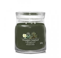 YANKEE CANDLE 1630027E SILVER SAGE &amp; PINE STREDNA SVIECKA SIGNATURE, 368G