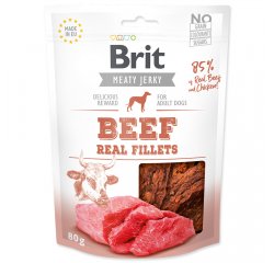 BRIT SNACK JERKY BEEF AND CHICKEN FILLETS 80G (294-111747)