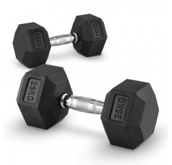 CAPITAL SPORTS HEXBELL 25, 25KG, KRATKORUCNA CINKA (DUMBBELL), 10028384