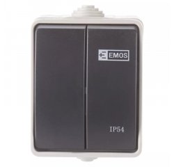 EMOS A1398.1 PREPINAC NASTENNY C.5 IP54 SEDO-CIERNY