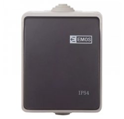 EMOS A1398 PREPINAC NASTENNY C.1,6 IP54 SEDO-CIERNY