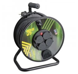 EMOS P084501 GUMOVY PREDLZOVACI KABEL NA BUBNE, 4 ZASUVKY 50M