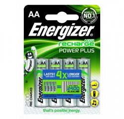 ENERGIZER NABIJACIE BATERIE POWER PLUS AA (HR6 - 2000 MAH), 4KS