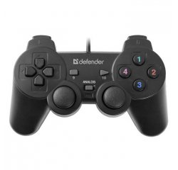 GAMEPAD DEFENDER OMEGA, 12TL., USB CIERNY, VIBRACNE, WINDOWS R XP/VISTA/7/8/10