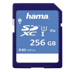 HAMA 123997 SDXC 256 GB CLASS 10, UHS-I 80 MB/S