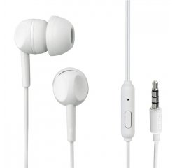 HAMA 132480 THOMSON SLUCHADLA S MIKROFONOM EAR3005, SILIKONOVE STUPLE, BIELE