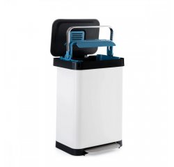KLARSTEIN TRASH INN, PEDALOVY ODPADKOVY KOS, 50L, PACHOVY FILTER, USLACHTILA OCEL, BIELY, 10035444