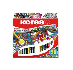 KORES FAREBNE CERUZKY MANDALAS TROJHRANNE 50 KS
