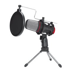 MARVO, STREAMOVACI MIKROFON MIC-02, MIKROFON, BEZ REGULACIE HLASITOSTI, CIERNY, S TRIPODOM