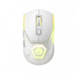 MARVO MYS FIT PRO G1, 19000DPI, 2.4 GHZ, OPTIKA, 7TL., BEZDR., BIELA, VSTAVANA BATERIA, RGB PODSV.