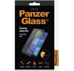 PANZERGLASS PRE SAMSUNG GALAXY A21S, TVRDENE SKLO CASE FRIENDLY CIERNA