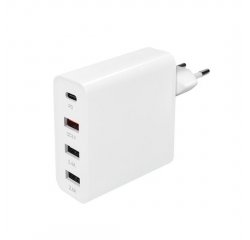 SOLIGHT DC80 ADAPTER 3+1, 48W, QC3.0+PD, 3X USB-A, 1X USB-C
