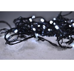 SOLIGHT 1V101-W LED VONK.VIANOCNA RETAZ, 100 LED, 10M, PRIVOD 3M, 8 FUNK., CASOV., IP44, STUD. BIELA
