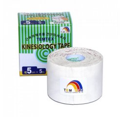 TEMTEX KINESIO TAPE CLASSIC, BIELA TEJPOVACIA PASKA 5CM X 5M