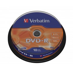 VERBATIM 43523 DVD-R 4.7GB/10 CAKE