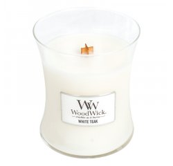 WOODWICK SVIECKA OVALNA VAZA WHITE TEAK 275G, 92039E