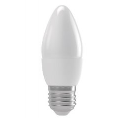 EMOS LED ZIAROVKA CANDLE,6W/42W E27,WW TEPLA BIELA,500 LM,BASIC A+