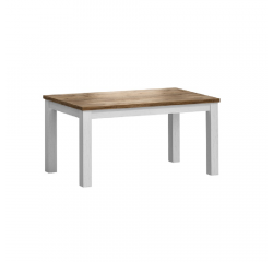KONDELA Stôl STD, rozkladací, sosna andersen/dub lefkas, 160-203x90 cm, PROVANCE