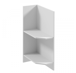 KONDELA Dolná skrinka D25PZ, ľavá, biela, SICILIA
