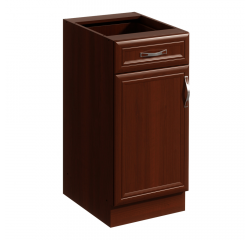 KONDELA Dolná skrinka D40S1, ľavá, orech Milano, SICILIA