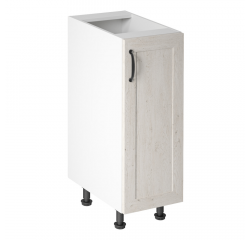 KONDELA Spodná skrinka, biela/sosna nordická, pravá, ROYAL D30