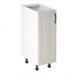 KONDELA Spodná skrinka, biela/sosna nordická, ľavá, ROYAL D30