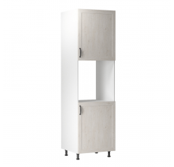 KONDELA Potravinová skrinka, biela/sosna nordická, pravá, ROYAL D60P