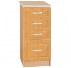 KONDELA Kuchynská skrinka, jelša, LORA MDF NEW KLASIK S40SZ4