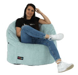 KONDELA Sedací vak, mentolová látka, ALMERO