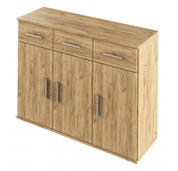 KONDELA Komoda, dub artisan, RESITA TYP 3