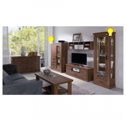 KONDELA LED osvetlenie, biele podfarbenie, HILARD