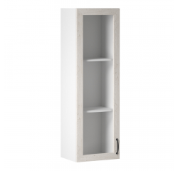 KONDELA Skrinka, biela/sosna nordická, ľavá, ROYAL W40S