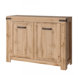 KONDELA Komoda 2D, dub wotan, MORATIZ