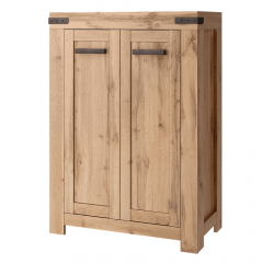 KONDELA Komoda 2D/80, dub wotan, MORATIZ