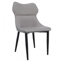 KONDELA Jedálenská stolička, svetlosivá/tmavosivá/čierna, TABITA